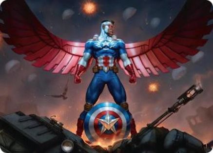 Captain America, Wings of Freedom Art Card (2/45) (AAMSH-002)