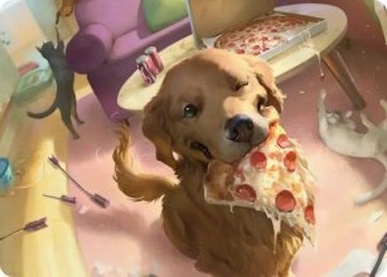 Lucky the Pizza Dog Art Card (AAMSH-044)