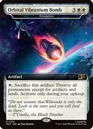 Orbital Vibranium Bomb - Scourglass (Extended Art) (MSC-318) (Foil)