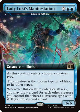 Lady Loki's Manifestation - Titan of Littjara (Extended Art) (MSC-335) (Foil)