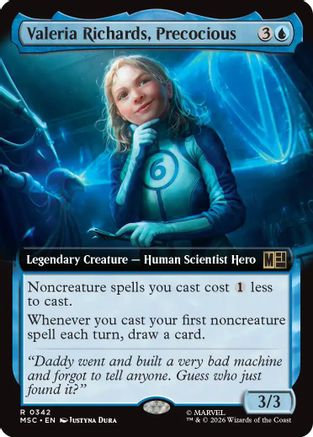 Valeria Richards, Precocious (Extended Art) (MSC-342) (Foil)