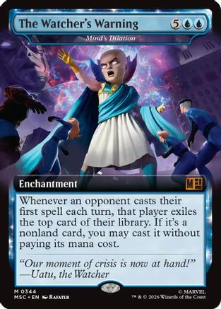 The Watcher's Warning - Mind's Dilation (Extended Art) (MSC-344) (Foil)