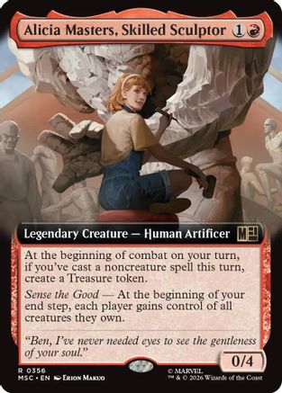 Alicia Masters, Skilled Sculptor (Extended Art) (MSC-356) (Foil)
