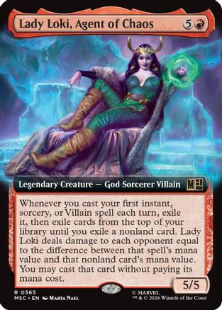 Lady Loki, Agent of Chaos (Extended Art) (MSC-365) (Foil)
