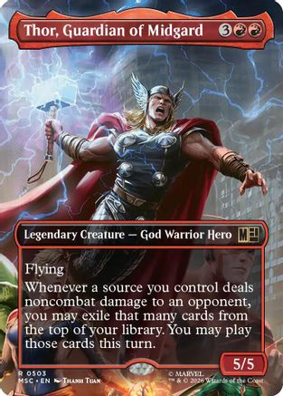 Thor, Guardian of Midgard (Borderless) (MSC-503) (Foil)