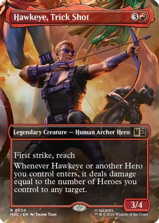 Hawkeye, Trick Shot (Borderless) (MSC-506)