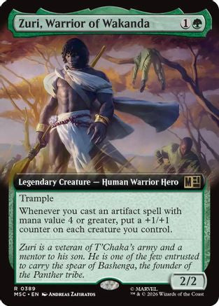 Zuri, Warrior of Wakanda (Extended Art) (MSC-389) (Foil)