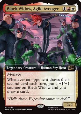 Black Widow, Agile Avenger (Extended Art) (MSC-395) (Foil)