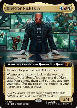 Director Nick Fury (Extended Art) (MSC-399) (Foil)