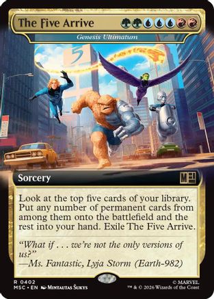 The Five Arrive - Genesis Ultimatum (Extended Art) (MSC-402) (Foil)