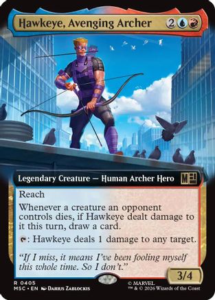 Hawkeye, Avenging Archer (Extended Art) (MSC-405)