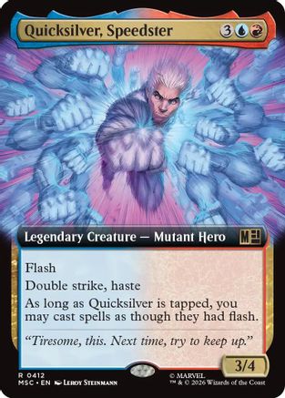 Quicksilver, Speedster (Extended Art) (MSC-412)