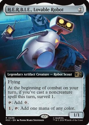 H.E.R.B.I.E., Lovable Robot (Extended Art) (MSC-436)