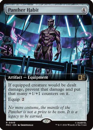Panther Habit (Extended Art) (MSC-446) (Foil)