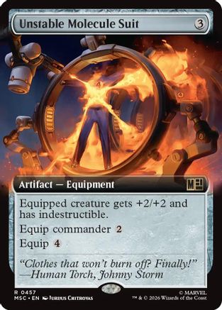 Unstable Molecule Suit (Extended Art) (MSC-457) (Foil)