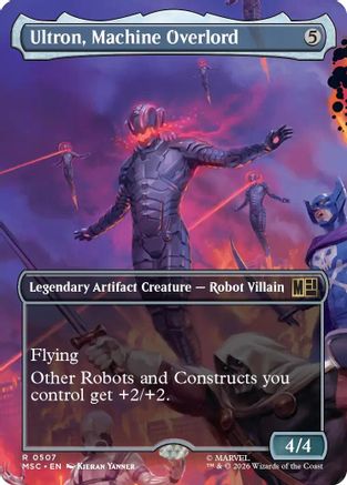 Ultron, Machine Overlord (Borderless) (MSC-507) (Foil)