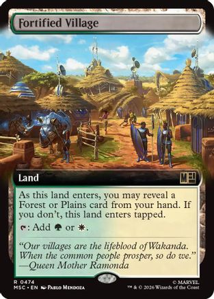 Fortified Village (Extended Art) (MSC-474) (Foil)