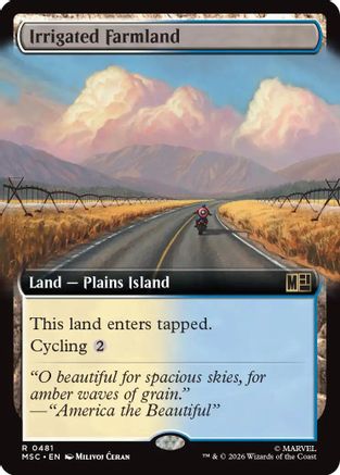 Irrigated Farmland (Extended Art) (MSC-481) (Foil)