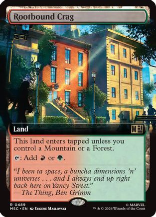 Rootbound Crag (Extended Art) (MSC-489) (Foil)