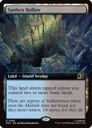 Sunken Hollow (Extended Art) (MSC-498) (Foil)