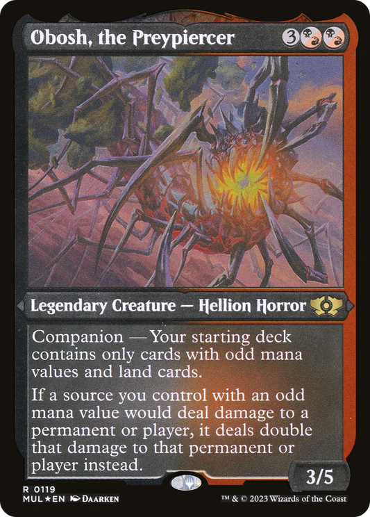 Obosh, the Preypiercer (MUL-119) (Etched Foil)