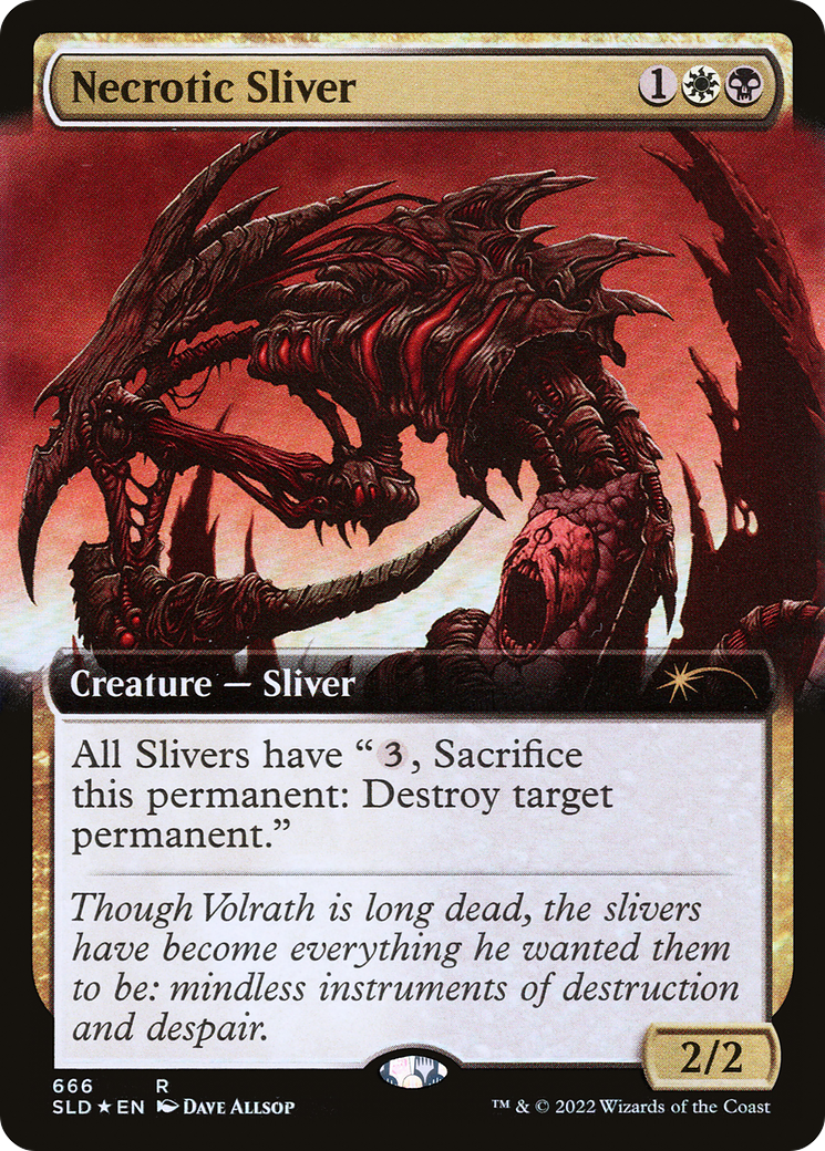 Necrotic Sliver (SLD-666) (Extended Art) (Foil)
