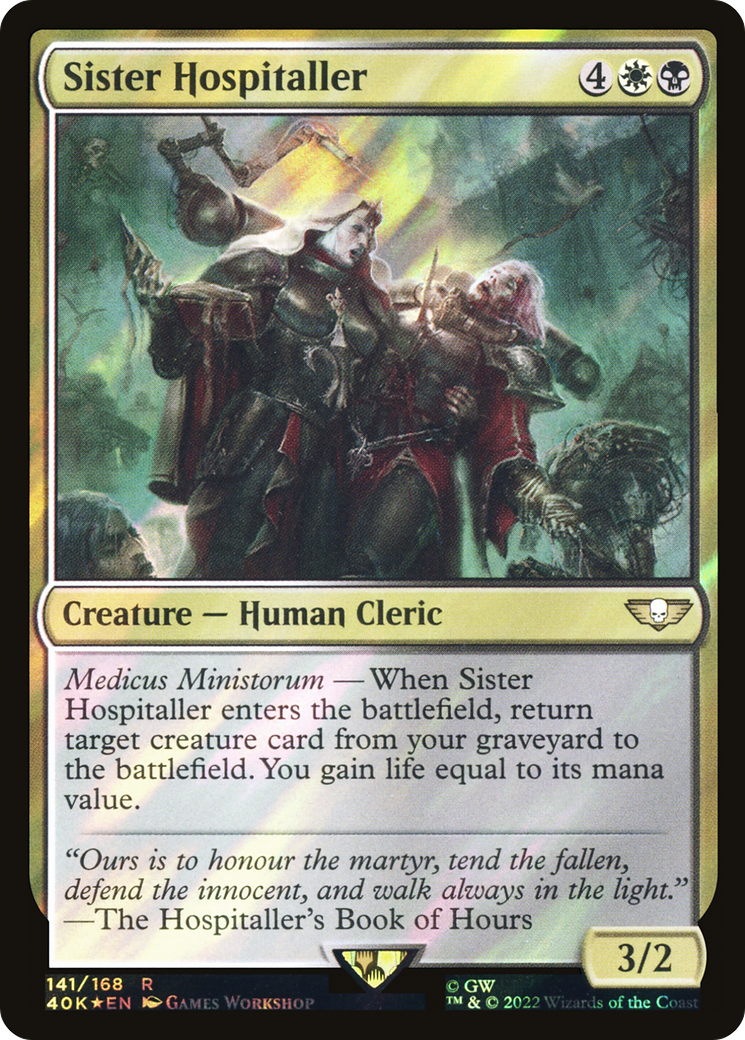 Sister Hospitaller (40K-141★) (Surge Foil)