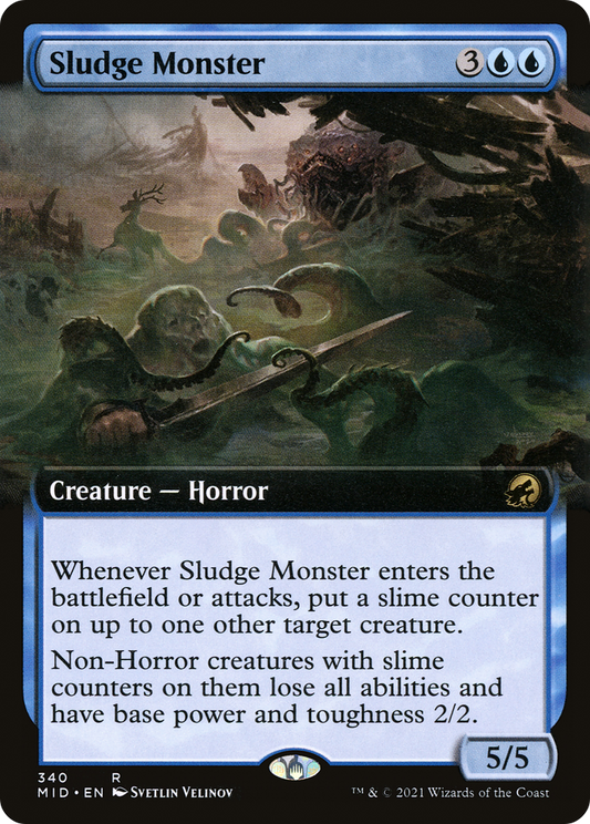 Sludge Monster (MID-340) (Extended Art) (Foil)