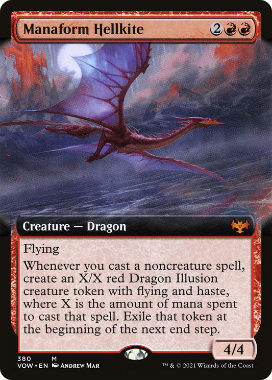 Manaform Hellkite (VOW-380) (Extended Art) (Foil)