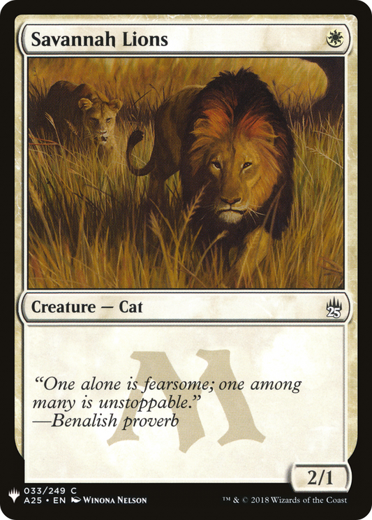 Savannah Lions (LIST-A25-33)