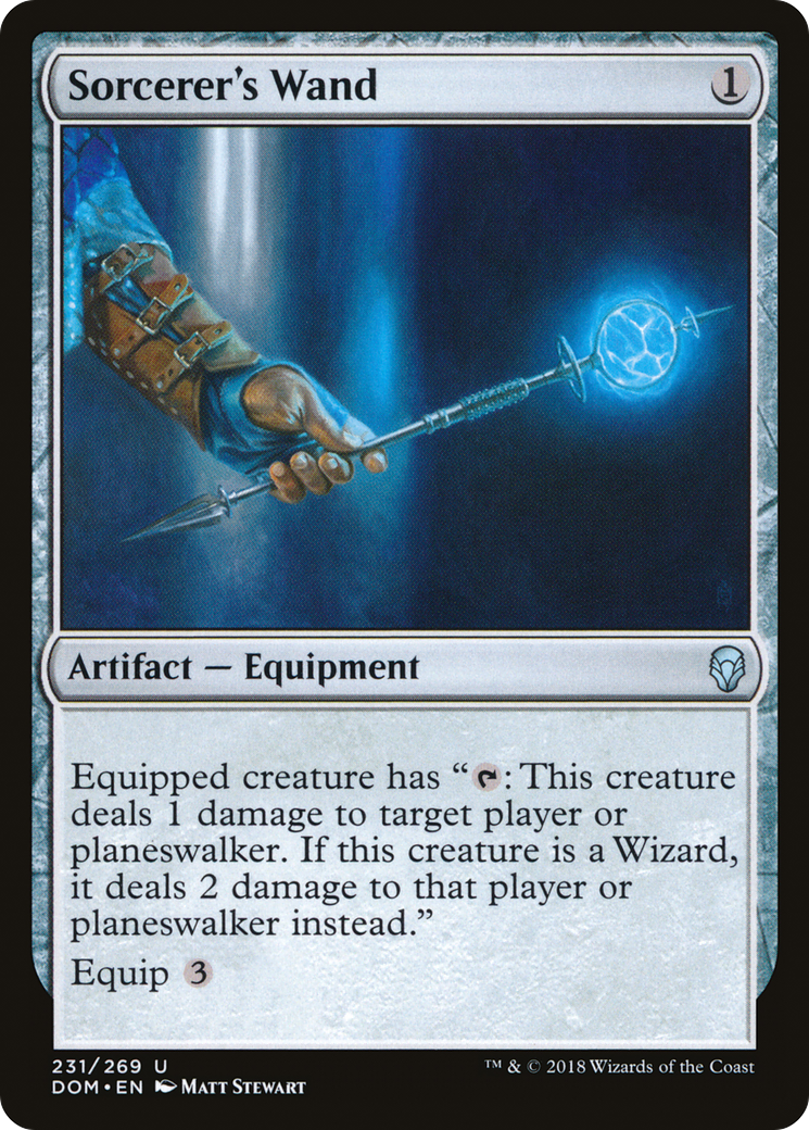 Sorcerer's Wand (DOM-231) (Foil)