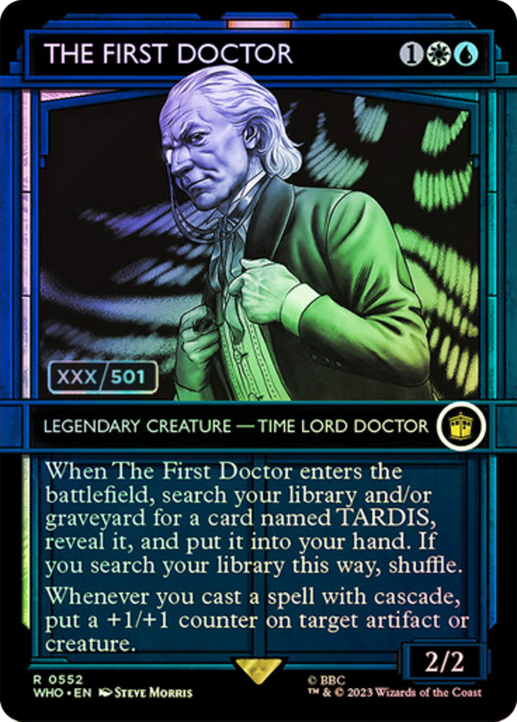 The First Doctor (WHO-552Z) (Showcase) (Borderless) (Foil) (Serialized)