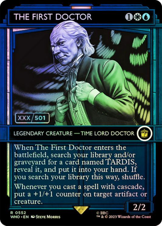 The First Doctor (WHO-552Z) (Showcase) (Borderless) (Foil) (Serialized)