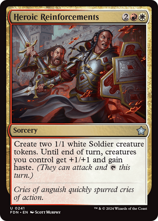 Heroic Reinforcements (FDN-241) (Foil)