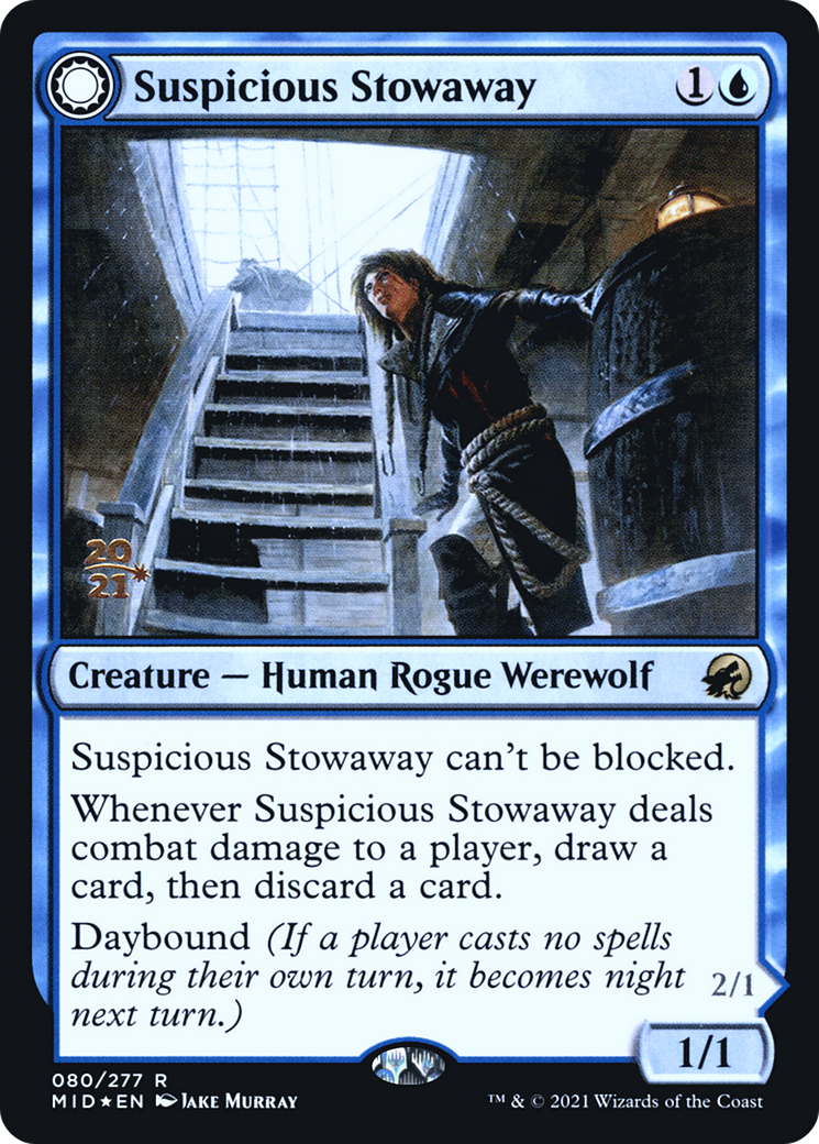 Suspicious Stowaway // Seafaring Werewolf (PRE-80S) (Foil)