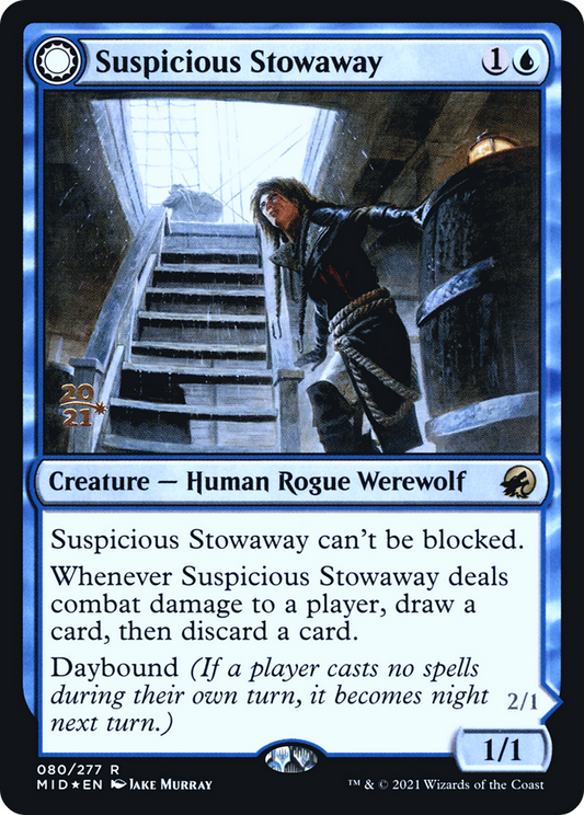 Suspicious Stowaway // Seafaring Werewolf (PRE-80S) (Foil)