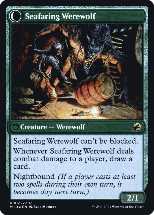 Suspicious Stowaway // Seafaring Werewolf (PRE-80S) (Foil)