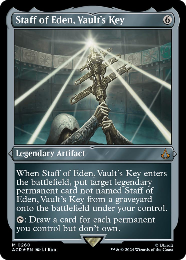 Staff of Eden, Vault's Key (ACR-260) (Etched Foil)