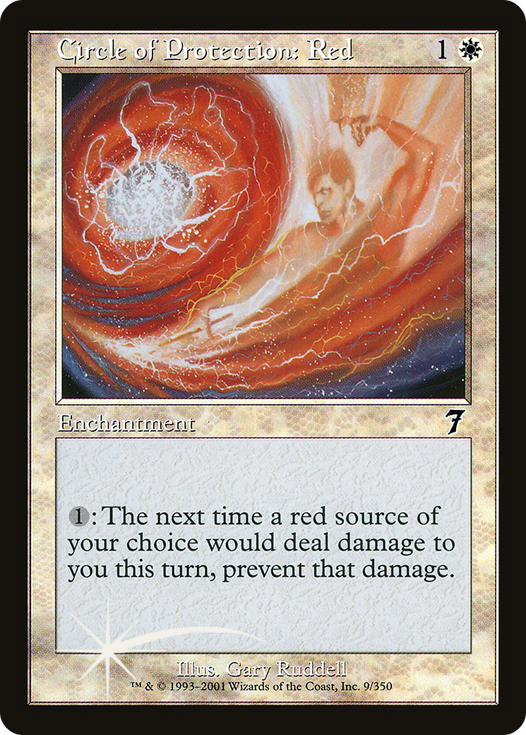 Circle of Protection: Red (7ED-09★) (Foil)