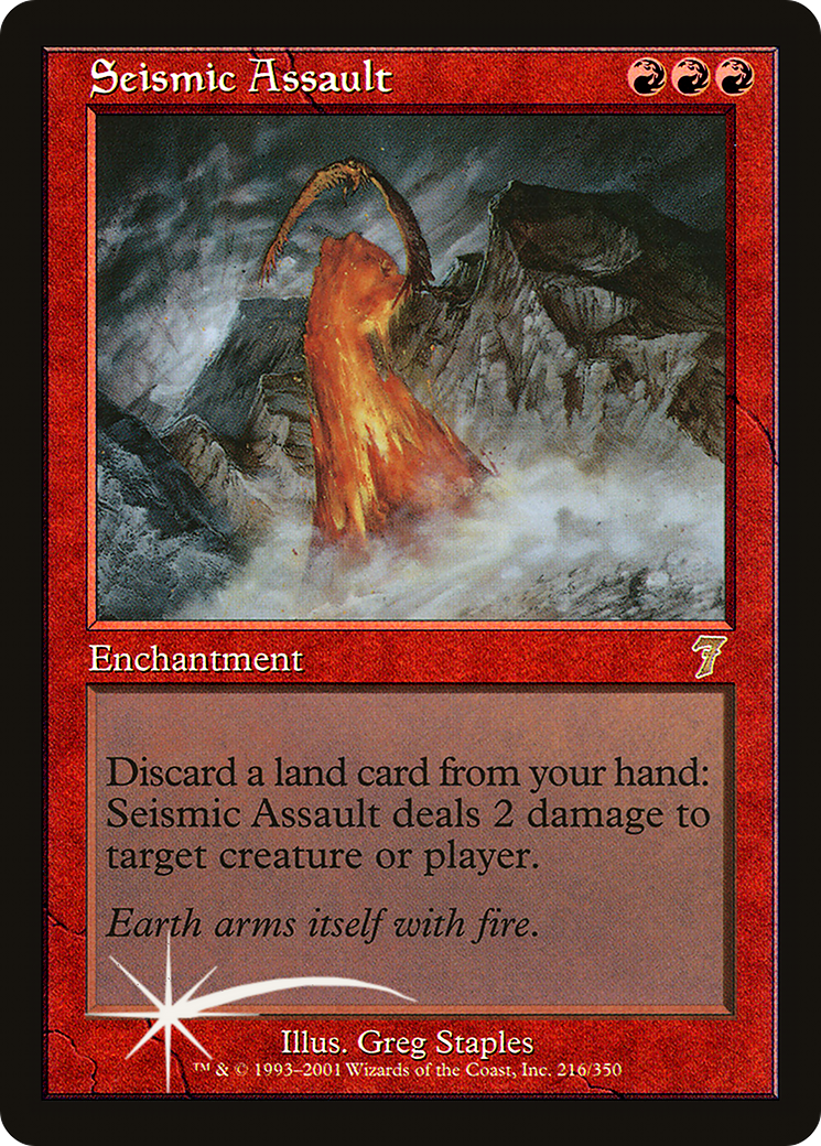 Seismic Assault (7ED-216★) (Foil)