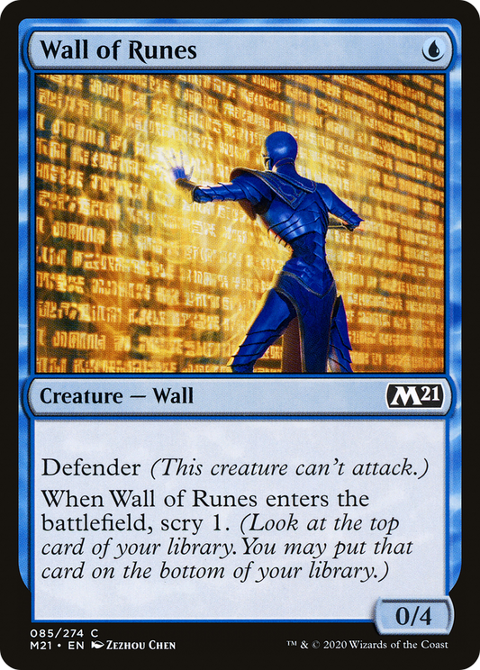 Wall of Runes (M21-085) (Foil)