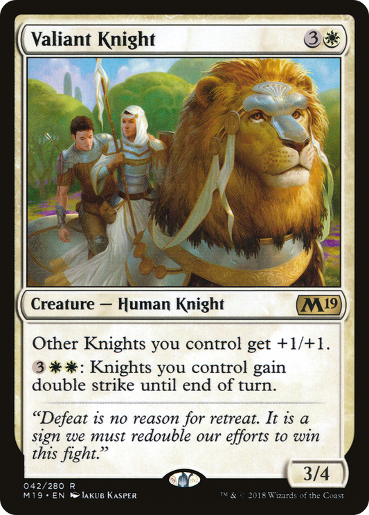 Valiant Knight (M19-042) (Foil)