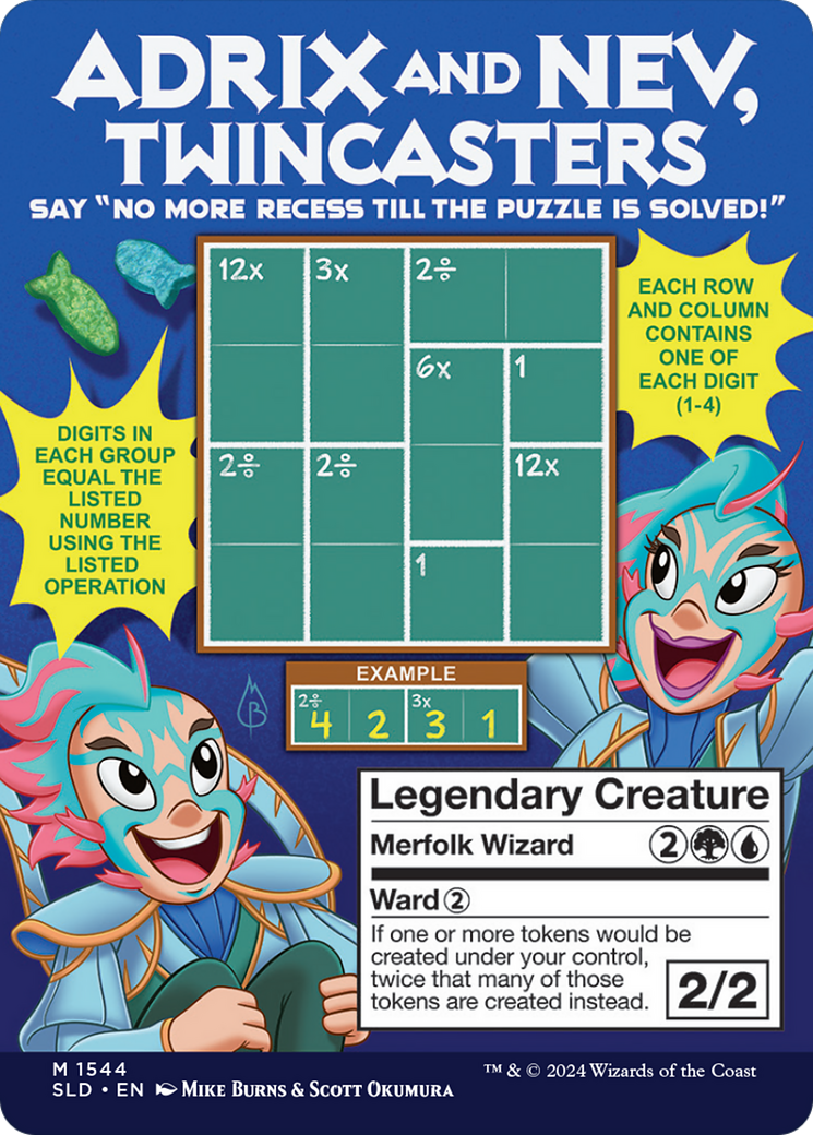 Adrix and Nev, Twincasters // Adrix and Nev, Twincasters (SLD-1544★) (Foil)