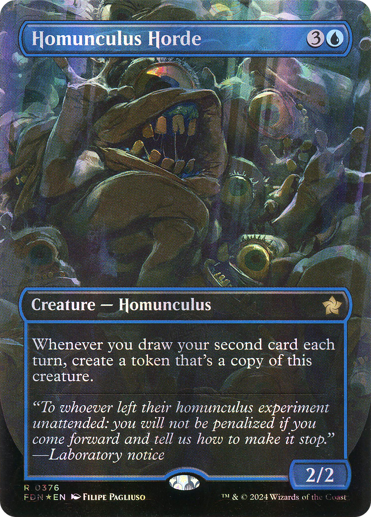 Homunculus Horde (FDN-376) (Borderless) (Mana Foil)