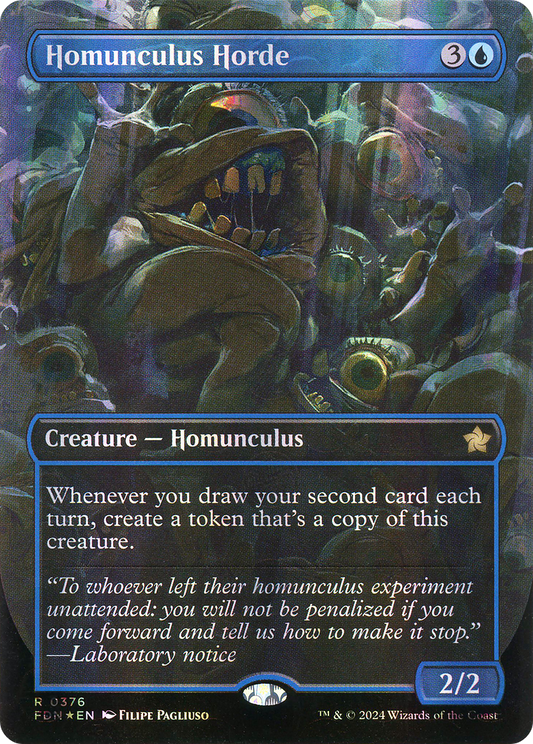 Homunculus Horde (FDN-376) (Borderless) (Mana Foil)
