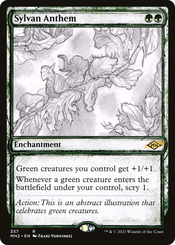 Sylvan Anthem (MH2-357) (Showcase) (Foil)