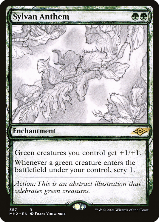 Sylvan Anthem (MH2-357) (Showcase) (Foil)