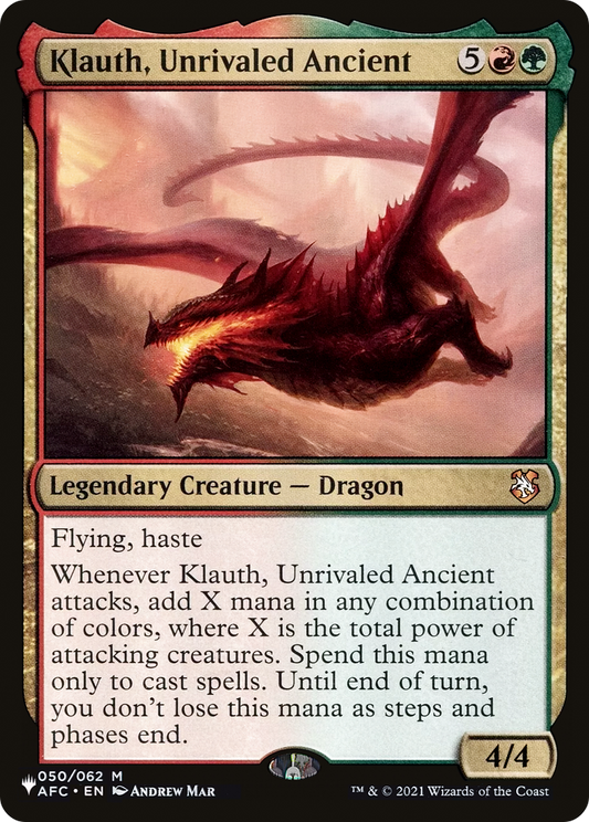 Klauth, Unrivaled Ancient (LIST-AFC-50)