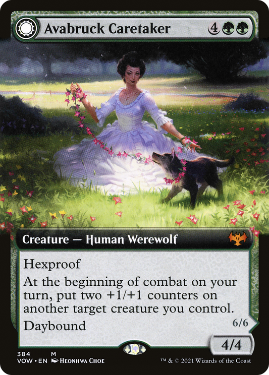 Avabruck Caretaker // Hollowhenge Huntmaster (VOW-384) (Extended Art)