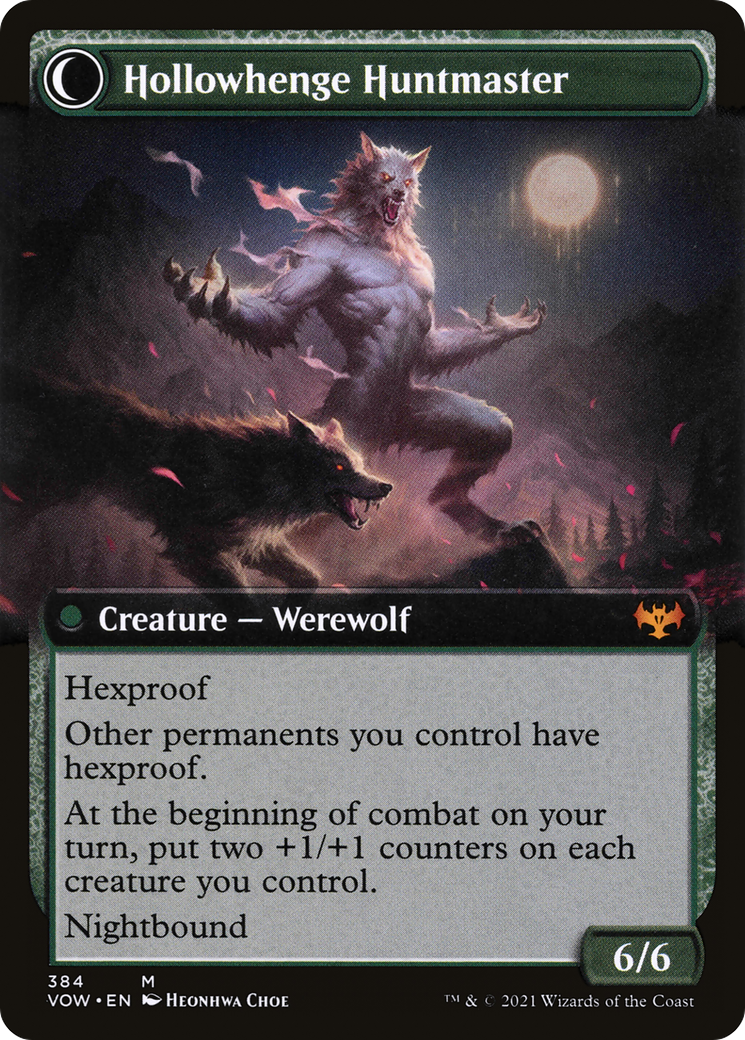 Avabruck Caretaker // Hollowhenge Huntmaster (VOW-384) (Extended Art) (Foil)